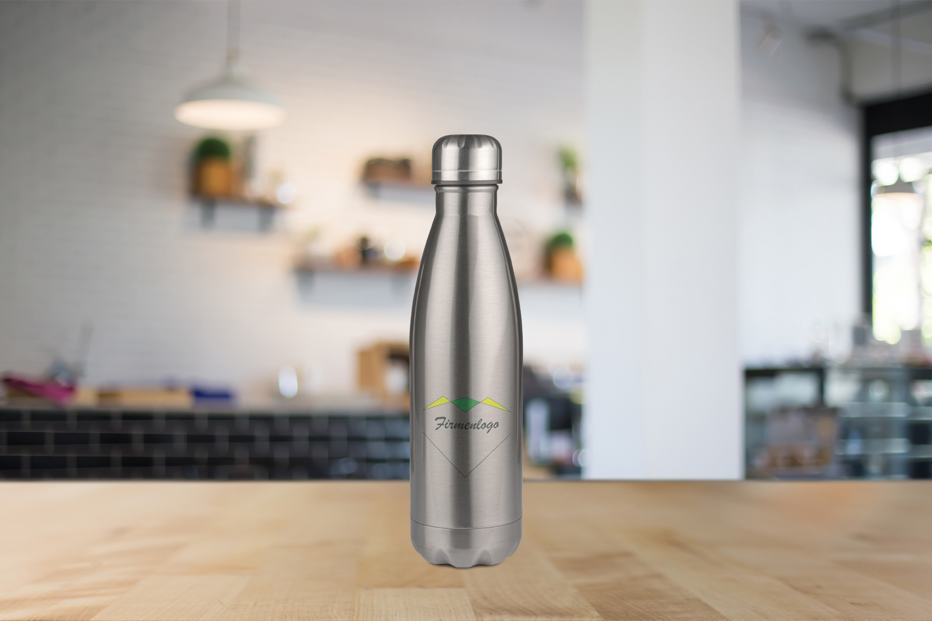 Edelstahl-Thermoflasche, 500 ml, silber oder weiß Edelstahl-Thermoflasche, 500 ml, silber oder weiß