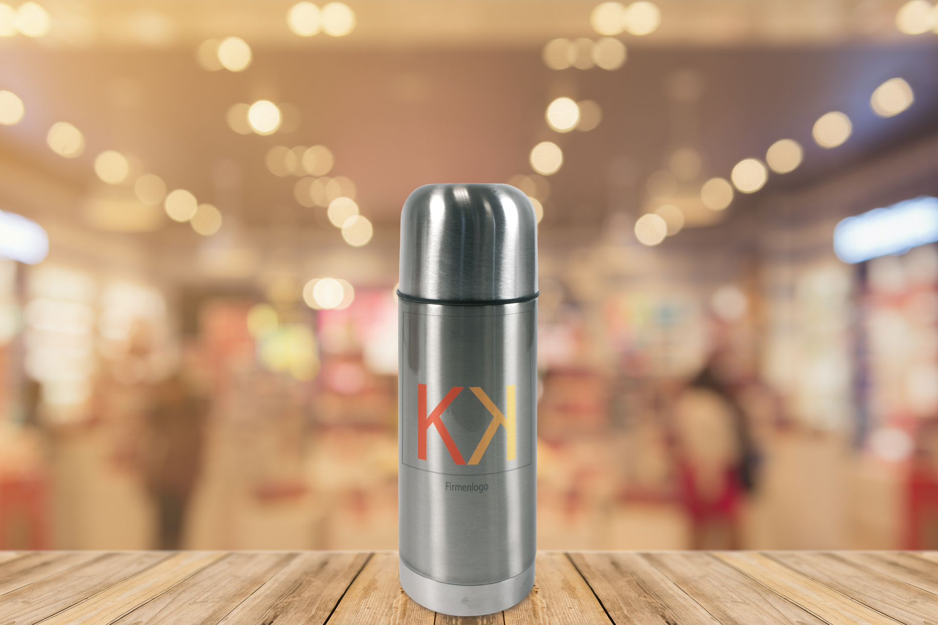 Edelstahl-Thermoflasche, 350 ml, silber oder weiß Edelstahl-Thermoflasche, 350 ml, silber oder weiß