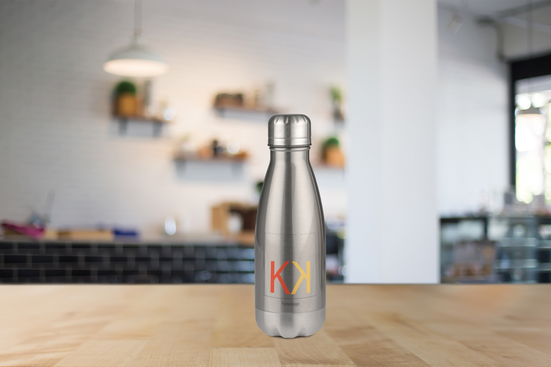 Edelstahl-Thermoflasche, 350 ml, silber oder weiß Edelstahl-Thermoflasche, 350 ml, silber oder weiß