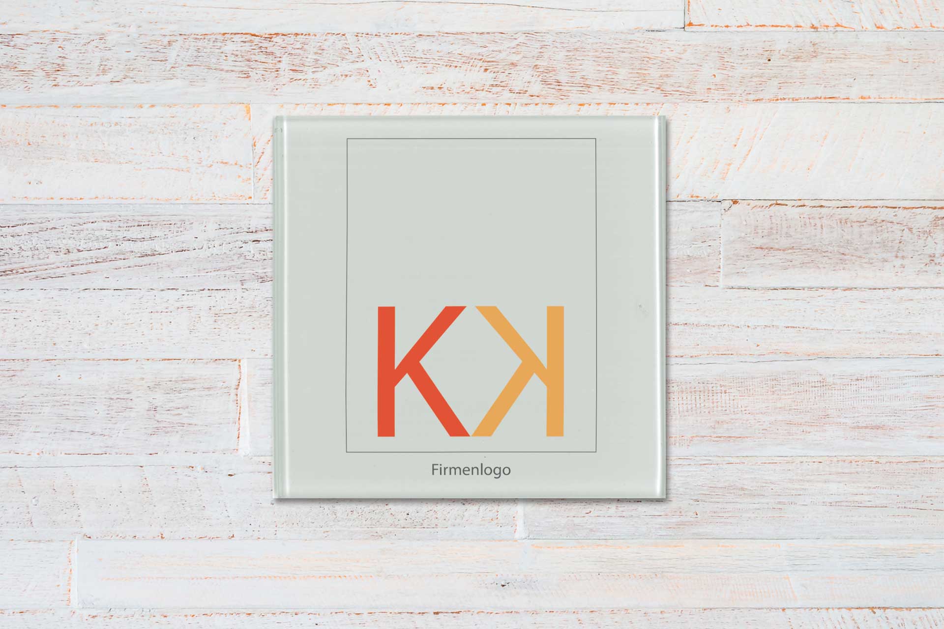 Glas-Untersetzer, Größe 100 x 100 mm (mit Druck) Glas-Untersetzer, Größe 100 x 100 mm (mit Druck)