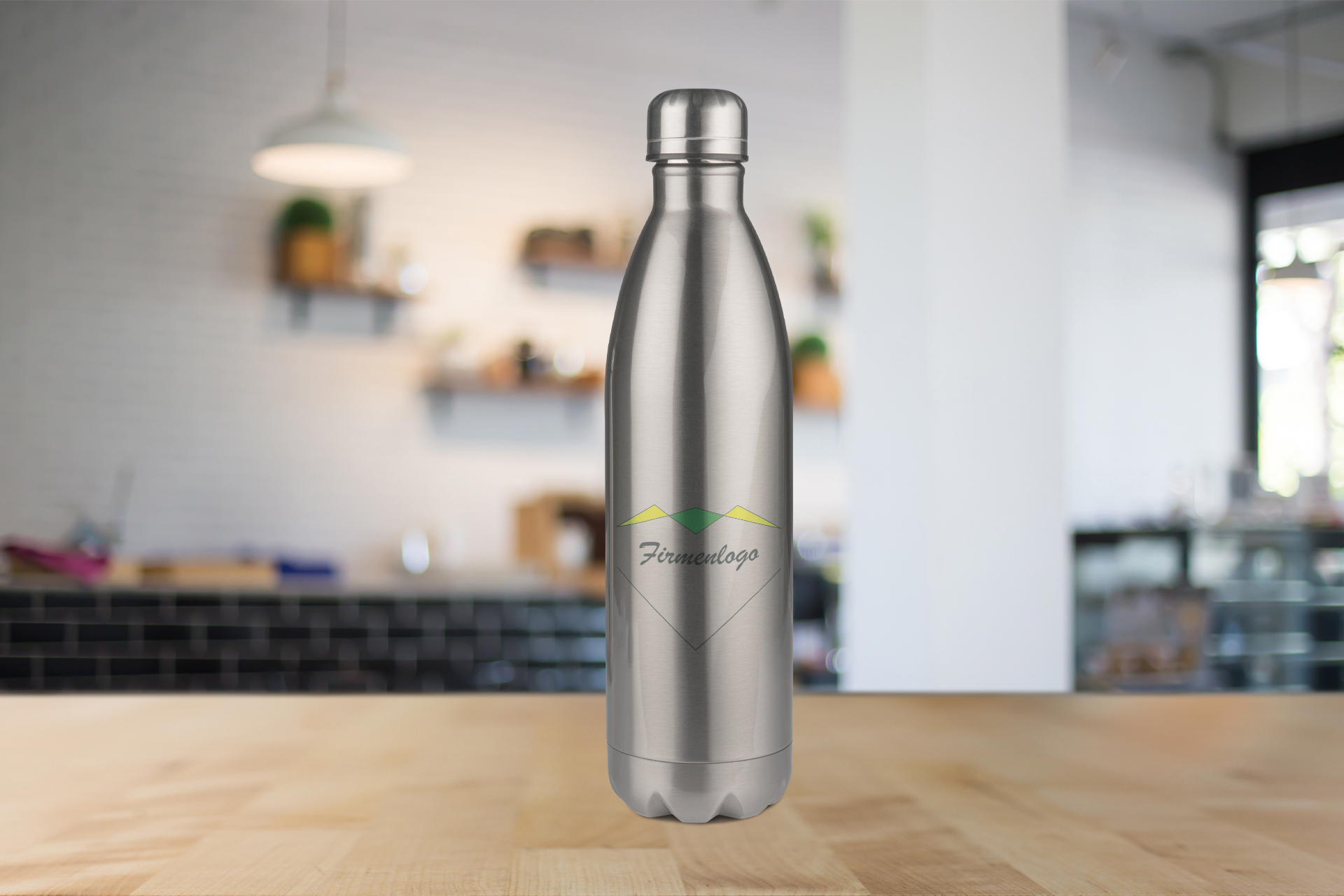 Edelstahl-Thermoflasche, 750 ml, silber oder weiß Edelstahl-Thermoflasche, 750 ml, silber oder weiß