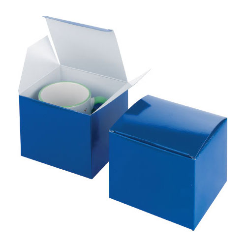 GBOX-TA-B-1 Geschenkkarton mit Tassenfixierung, blau